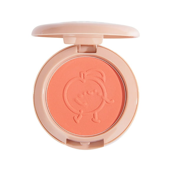 6-Color Blush Palette - Powder & Cream Cheek Tint In Red, Peach & Pink, Long-Lasting Natural Finish For All Skin Tones