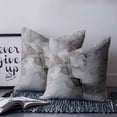 thumbnail image 2 of Grey Ombre Marble 26x26 Pillow Covers Set of 2, Gray Marble Crack Abstract Modern Throw Pillow Covers Decorative Couch Cushion Case, Microfiber Square Pillowcases for Bedroom Car Living Room, 2 of 7