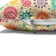 thumbnail image 4 of Mexican Print Pet Bed, Doodle Style Sun Illustrations with Stars Swirls and Polka Dots, Resistant Pad for Dogs and Cats Cushion with Removable Cover, 24" x 39", Pale Yellow Multicolor, by Ambesonne, 4 of 4