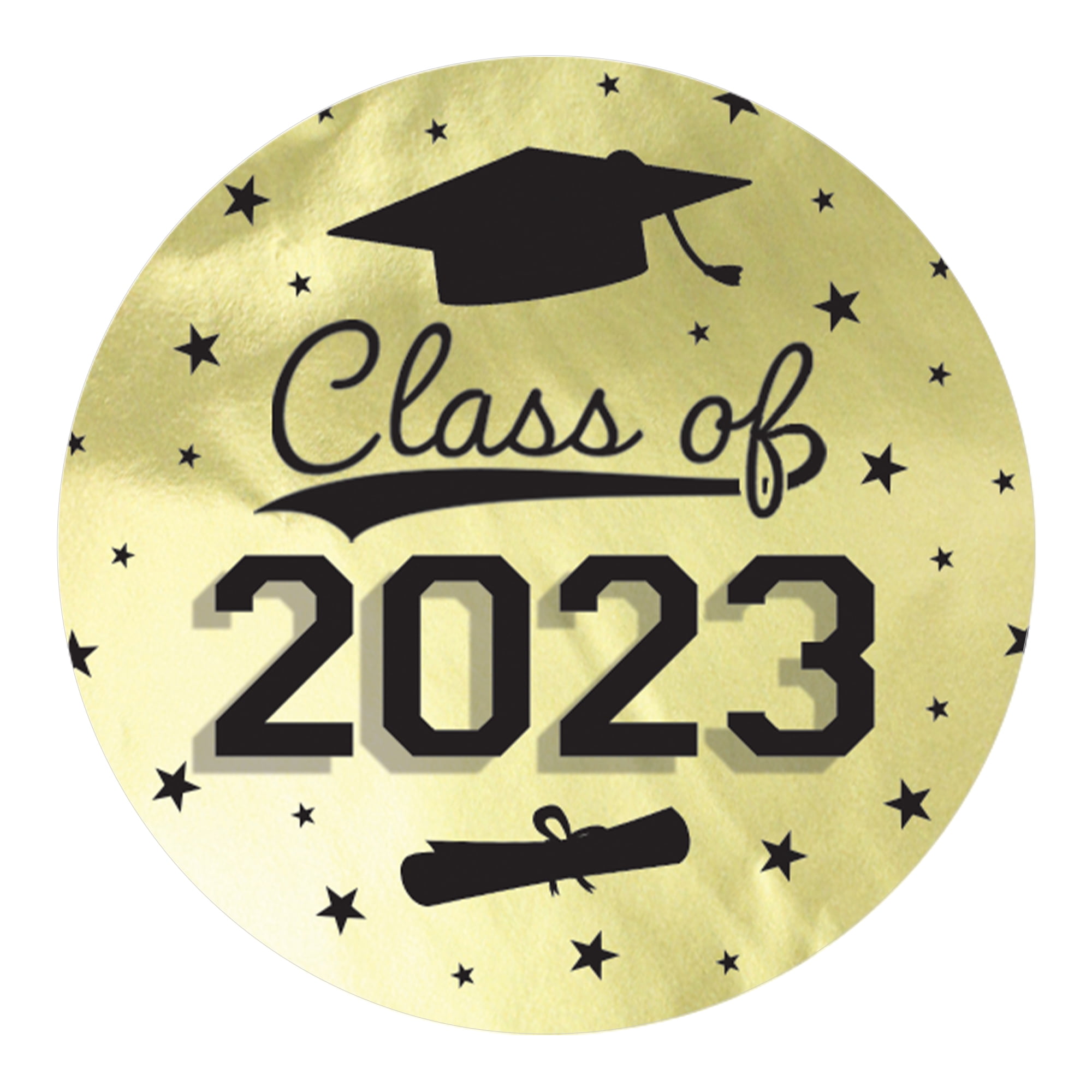 Distinctivs Black and Gold Graduation Class of 2023 Party Favor