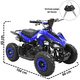 thumbnail image 4 of Cuatrimoto a Gasolina 49 cc 2T Arranque Manual Doble Freno de Disco Embrague Automático Carga Máx 50 kg Hasta 40 km/h - Azul, 4 of 8