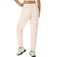 thumbnail image 4 of LEKODE Pants for Women Wide Leg Pants Lounge Pants Track Pants Women Breathable Pants Summer Pants for Women Gym Clothes Quick Dry pants High Waisted Pants White S, 4 of 7