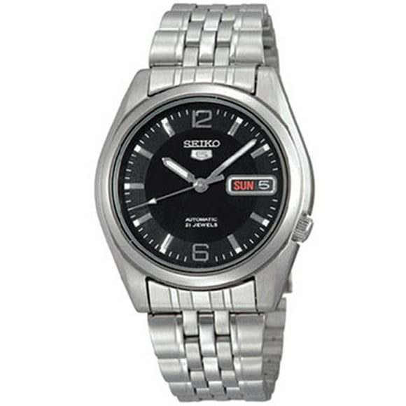 Seiko Men's 5 Automatic SNK393K Black Stainless-Steel Automatic Dress Watch