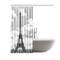 thumbnail image 2 of WOPOP Vintage Style Paris Eiffel Tower Home Decor 60x72 Inches Polyester Fabric Shower Curtain Bathroom Sets, 2 of 3