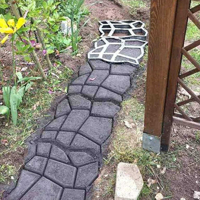 Concrete Stepping Stone Molds, Reusable DIY Pavers