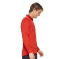 thumbnail image 2 of Expert Brand Men's Drimax Dri Fit Athletic Quarter Zipper Training Jacket, Red, XS, 2 of 5