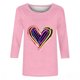 thumbnail image 2 of TaTaai Fashion Women's Day Printed Loose Casual Round Neck Three Quarter Sleeves 3/4 Sleeves T-shirt Pullover Top Gift, 2 of 5