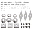 thumbnail image 4 of Chendee Carbide Cutters Inserts Set Lathe Turning Tools Include 4 Types Of Cutting Tools, 4 of 9