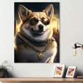 thumbnail image 2 of Designart Pembroke Welsh Corgi Gangster In NYC I Canvas Wall Art, 2 of 5