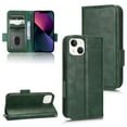 thumbnail image 1 of SaniMore Wallet Case for iPhone 14 Plus 6.7" 2022, Glitter PU Leather Case Triangle Pattern Card Slots Cash Pocket Kickstand Removeable Wrist Strip All-around Protective Magnetic Case. Green, 1 of 9