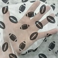 thumbnail image 3 of American Football Tulle Curtains with Rod Pocket, Monochrome Pattern Rugby Balls US Culture Sports Play, Sheer Drape for Wedding Party 2 Panels, 7 Sizes, Black White, by Ambesonne, 3 of 3