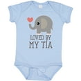 thumbnail image 3 of Inktastic Tia Loves Me Baby Elephant Boys or Girls Baby Bodysuit, 3 of 5