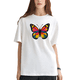thumbnail image 2 of Playera Blanca Camiseta Estampada Mariposa Butterfly, 2 of 4