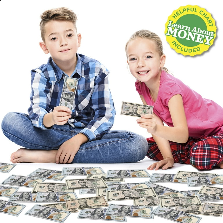 Learning Advantage $1 Dollars Bills Play Money - 100 count
