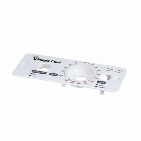 Magic Chef GYJYSMCF1S01 Genuine OEM Control Panel - White, MCSDRY1S Dryer