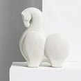thumbnail image 1 of Estatuilla de Estatua de Caballo, Decoración única, Adornos Creativos de Cerámica Modernos, Escultura para Centro de Mesa, Repisa, Decoración Del Blanco BLESIY Estatua de caballo, 1 of 8