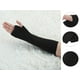 thumbnail image 2 of Señoras invierno sin dedos pulgar agujero calentador de manos estiramiento fiesta codo guantes largos de punto Negro One Size, 2 of 6