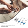 thumbnail image 4 of WHAMVOX 1Set Dual Needle Sewing Machine Kit with Presser Foot for Versatile Fabric Handling Assorted Colors, 4 of 8