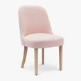 thumbnail image 4 of WestinTrends Mid-Century Modern Upholstered Boucle Dining Chair, Dusty Peach (Set of 2), 4 of 12