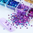 thumbnail image 6 of 4th Of July Patriotic Star Nail Arts Glitter Charms Sequins DIY Decoration Supplies For Women Girls 12 Color Nail Design Accessories, 6 of 8