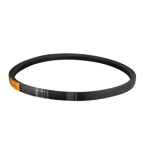 Uxcell B-813 V Belt Machine Transmission Rubber Black Replacement Drive Belt