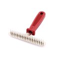 thumbnail image 2 of Plastic Handle Pet Dog Care Cleaning Grooming Brushing Comb Brush Rake Red, 2 of 3