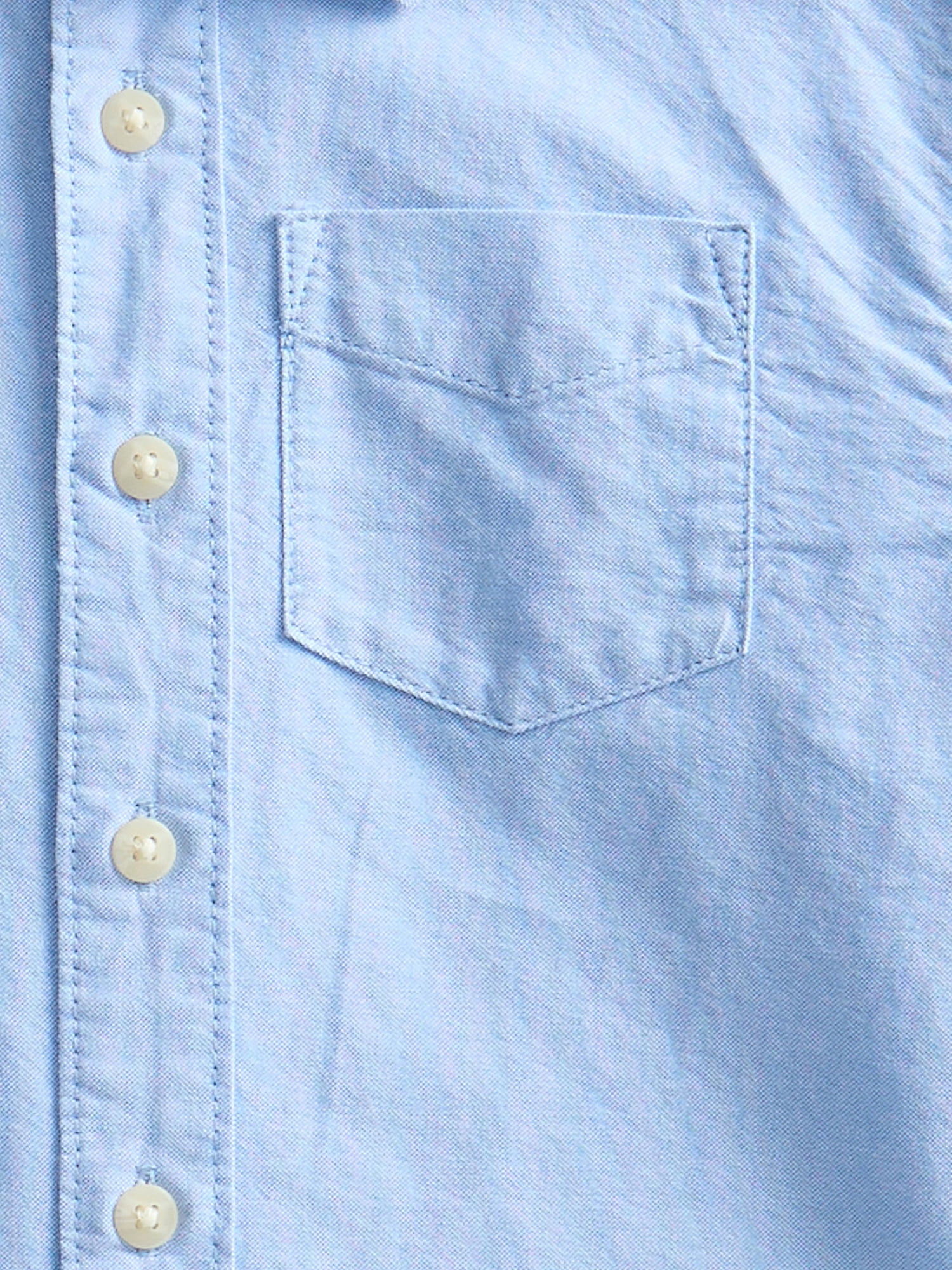 Wonder Nation Boys Cotton Button Down Shirt with Long Sleeves, Sizes 4-18 & Husky