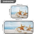 thumbnail image 2 of SKYSONIC Summer Beach Seaside Kitchen Mats and Rugs Shell Starfish Sand Floor Runner Area Rug Washable Carpet Perfect for Living Room Bedroom Entryway,19.7"x27.6"+19.7"x47.2", 2 of 7