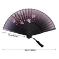 thumbnail image 3 of Japanese Style Hand Fans Set Traditional Silk Folding Fans for Home Decorative Performance and Dance Elegant for Weddings and Parties, 3 of 6
