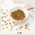 thumbnail image 3 of Uxcell 200pcs Natural Wooden Beads 6mm Yellow Sandalwood Round Polished Loose Bead Smooth Spacer Balls Beading for Jewelry Making Bracelets Necklace Earrings Craft DIY, 3 of 7