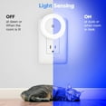 thumbnail image 4 of YUNOVA 2 Pack Dusk to Dawn Night Light Plug in Wall, Auto On/Off 0.5W LED Nightlight with Warm White Light, Safe Night Lights for Bedroom Bathroom Hallway Kitchen Nursery, 4 of 7
