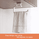 thumbnail image 5 of Advancent Soporte de papel de cocina Soporte de pared de plástico Toalla autoadhesiva Organizador de toallitas Estante Hotel Soporte de rollo de papel de Organizadores de utensilios de cocina Blanco Advancent HA003538-01, 5 of 6