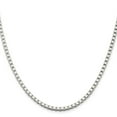 thumbnail image 5 of Auriga Fine Jewelry 925 Sterling Silver 3 mm Box Chain Necklace for Women 18", 5 of 6