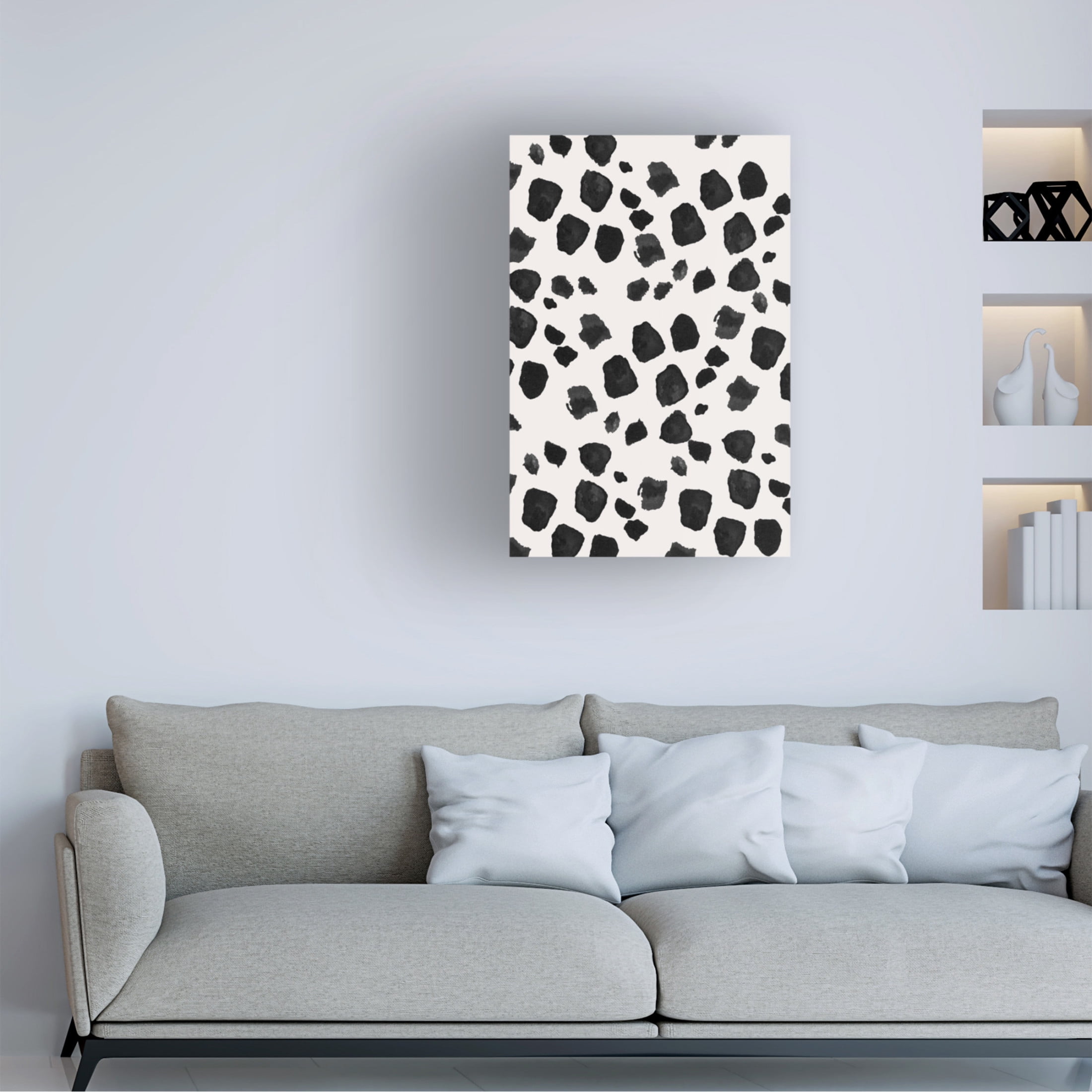 Trademark Fine Art Sally Ann Moss Love Black Canvas Wall Art