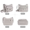 thumbnail image 2 of BadPiggies Women's Soft PU Leather Shoulder Bag Ladies Crossbody Purse and Handbags Lightweight Pocketbooks - Gray, 2 of 9