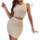 thumbnail image 3 of Conjunto de top corto y chaleco Qarigey blanco L, 3 of 6