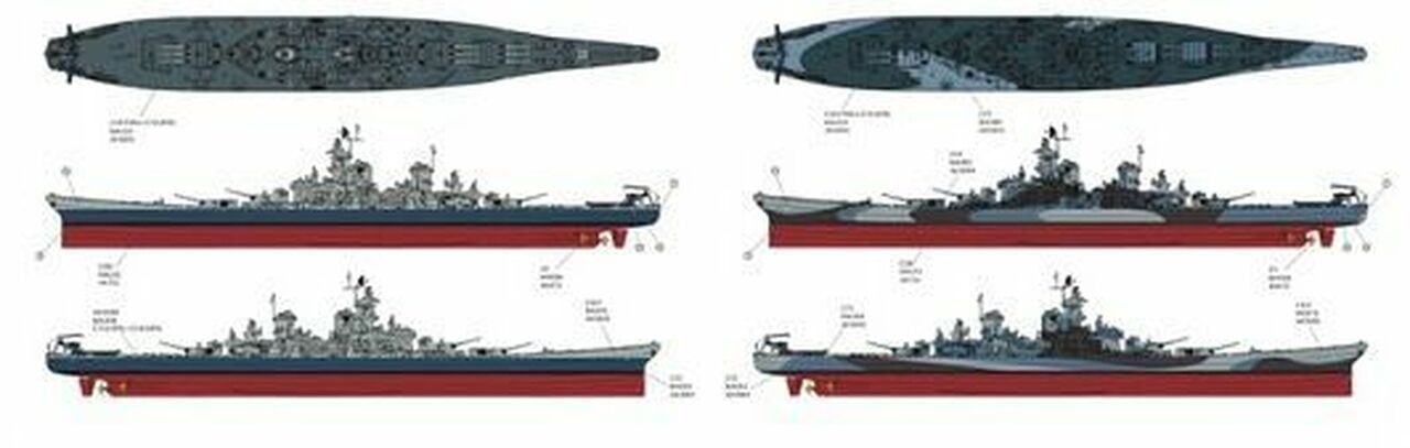 Very Fire 350909 1:350 U.S Navy BB-63 Missouri Battleship Plastic Model Kit 