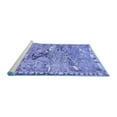 thumbnail image 2 of Ahgly Company Machine Washable Indoor Rectangle Animal Blue Traditional Area Rugs, 6' x 9', 2 of 4