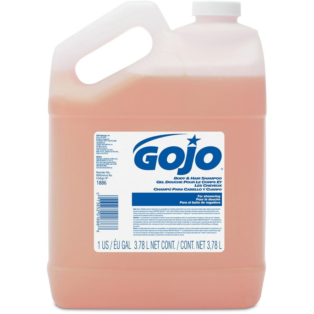 Gojo®, GOJ188604, Body & Hair Shampoo, 1 Each, Pink, 1 gal (3.8 L