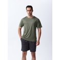 thumbnail image 5 of 5 Pack Men's Dry Fit T Shirts Athletic Running Gym Workout Short Sleeve Tee Shirts for Men, 5 of 8