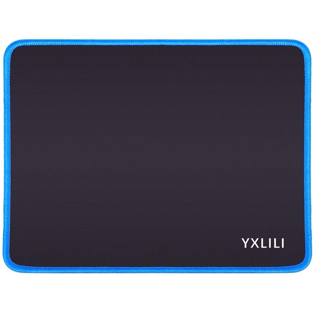 FYBTO Mouse Pad 10.6x8.3x0.12 Inch Gaming Mouse Pads Mouse Mat for Wireless Computer Mouse with Stitched Edges, Non-Slip Rubber Base, Water Resistant Mousepads for Office Home Gaming-Black