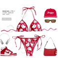 thumbnail image 3 of Conjunto de bikini Sanrio Hello Kitty Kawaii con bonitos dibujos animados de anime para verano, playa, bragas con tiras suaves, traje de baño Kawaii, bikini sexy Y2k, 3 of 5