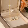 thumbnail image 2 of Gold Mom Rhinestone Necklace Mum Mama Family Mother Necklace With Rose Box Love Necklace Mom Anniversary Mom Mothers Day Gifts35cm&Gold-color Gao Jinjia LED, 2 of 2