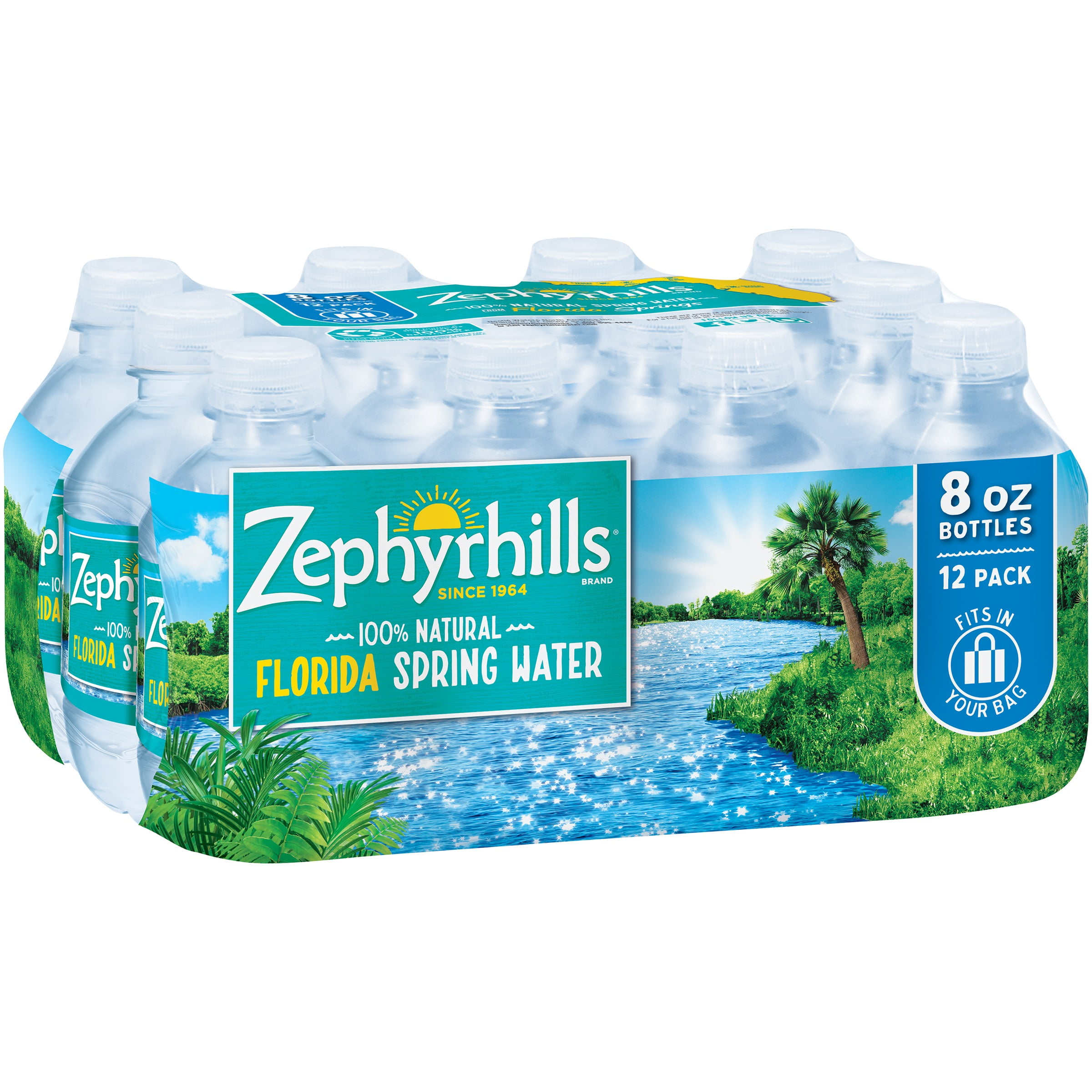 Zephyrhills Natural Florida Spring Water, 8 Fl. Oz., 12 Count