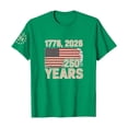 thumbnail image 4 of USA 250th Anniversary Print Tee Short Sleeve Round Neck Casual Daily Outfits Green XL, 4 of 4