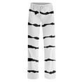 thumbnail image 6 of DENGDENG Pajamas Pants for Women Funny Striped Pajama Pants Cute Palazzo Sleeping Lounge Pants Plaid Christmas Casual Petite Wide Leg Pjs White XL, 6 of 6