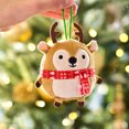 thumbnail image 3 of American Greetings 3.5 in. Christmas Plush Reindeer Ornament (1-Count), 3 of 8