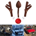 thumbnail image 2 of Decoración navideña de renos de coche con cuernos, nariz y cola para el maletero Abanopi Decoración de asta de automóvil, 2 of 7
