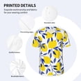 thumbnail image 5 of Fotbe Tropical Lemon Baseball Jersey Shirt for Men and Women, Casual Short Sleeves Button Down T-Shirt-Medium, 5 of 9