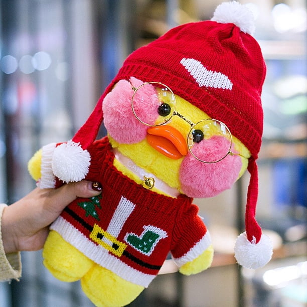 New Korean Netred Wearing Hyaluronic Acid Yellow Pink Duck Doll Ducks Lalafanfan Ducks Plush soft Toys Ducks Doll Birthday GiftNEW YELLOW 4230cm He Qiyong unisex